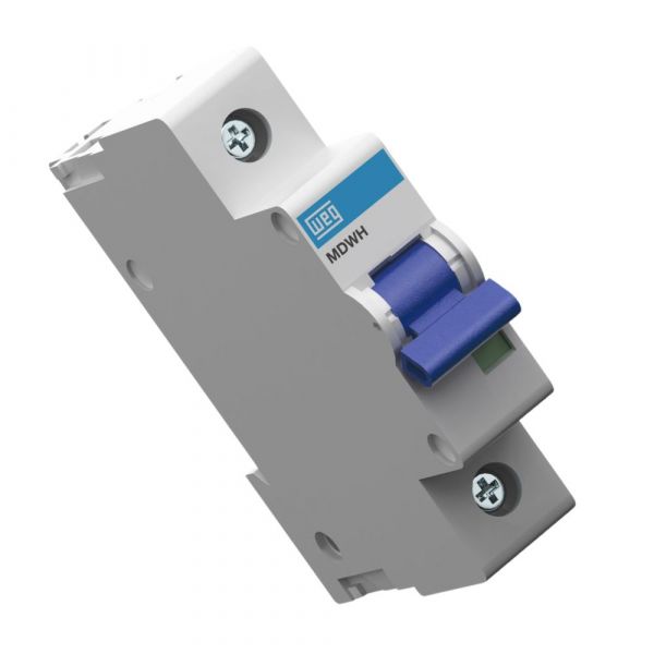 Mini Disjuntor Termomagnético MDWH-C25 Curva C 25A 1 Polo Weg