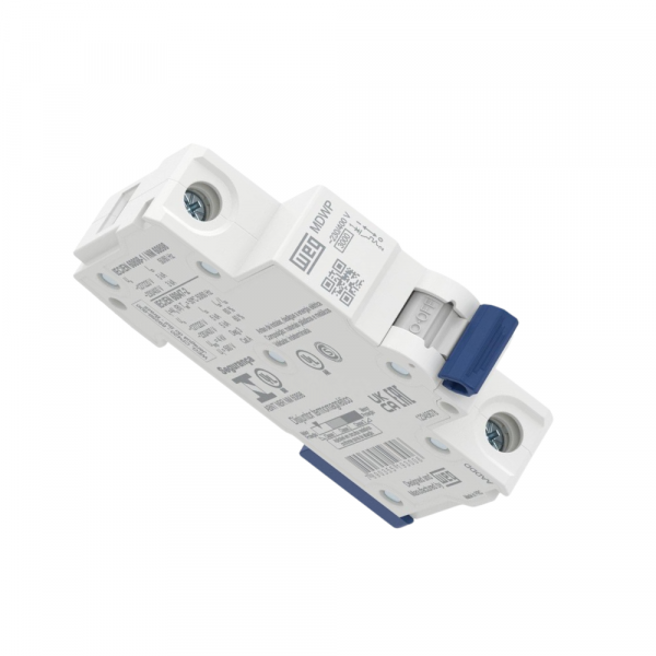 Minidisjuntor Termomagnético Curva C MDWP-C6-1 6A 1 Polo 60Hz Weg