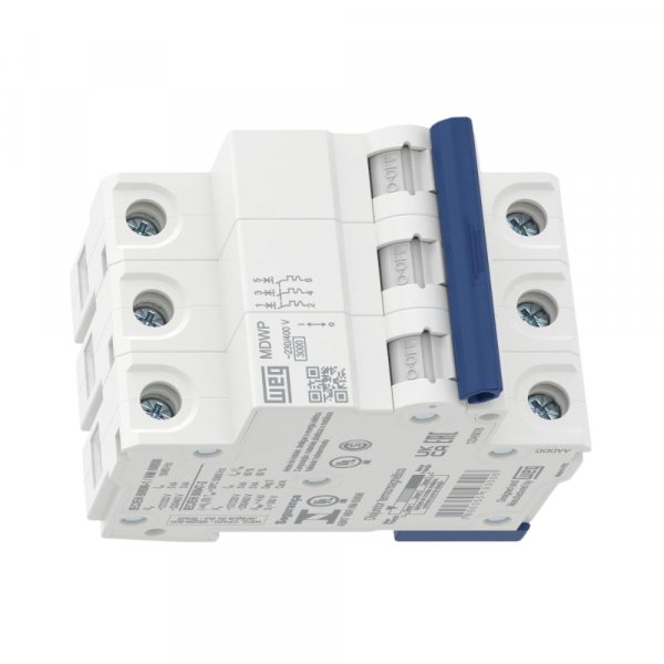 Disjuntor Termoganético Tripolar Curva C MDWP-C32-3 32A 3 Polos 60Hz Weg