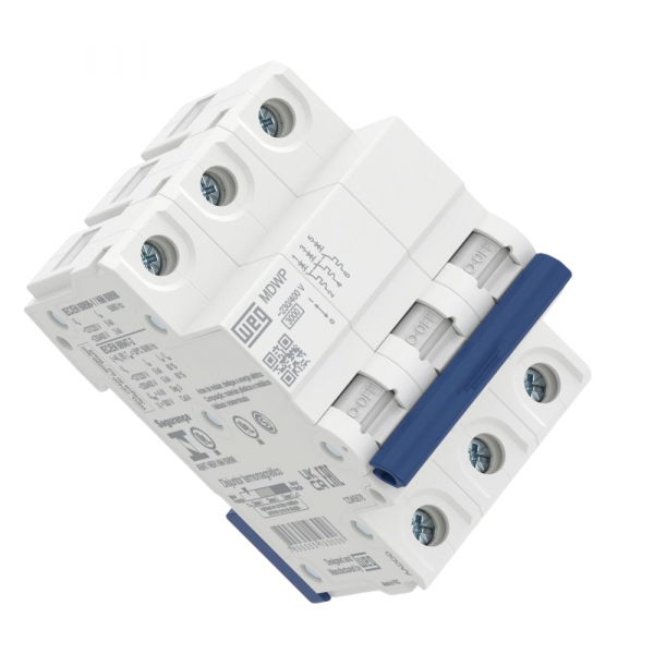 Disjuntor Termoganético Tripolar Curva C MDWP-C32-3 32A 3 Polos 60Hz Weg
