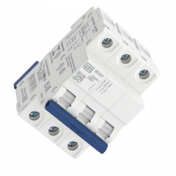 Disjuntor Termoganético Tripolar Curva C MDWP-C32-3 32A 3 Polos 60Hz Weg