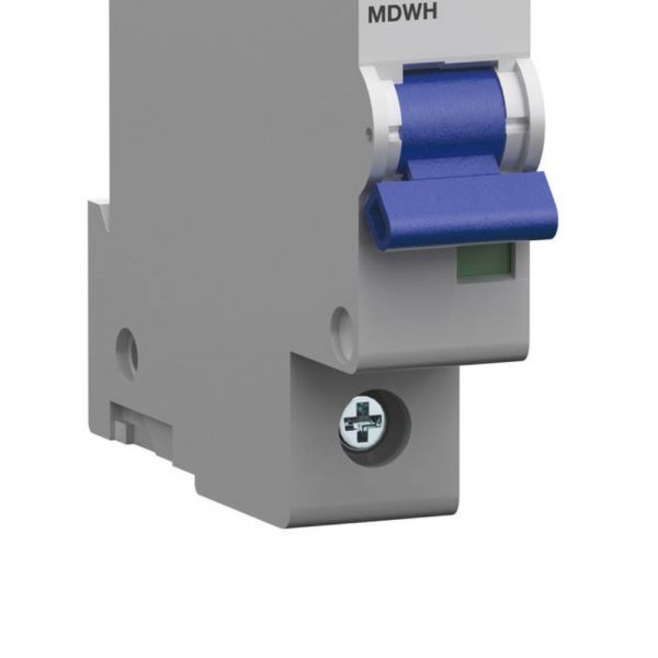 Minidisjuntor Monofásico Termomagnético MDWH-C6 Curva C 6A 10KA 1 Polo Weg 
