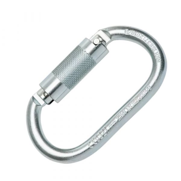 Mosquetão Oval Aço Dupla Trava MG1897 MG Cinto