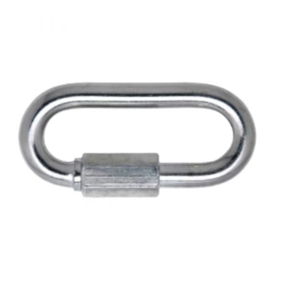 Mosquetão Oval com Trava Roscada 7mm Carbografite