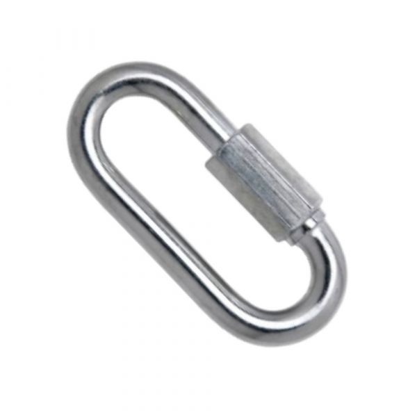 Mosquetão Oval com Trava Roscada 7mm Carbografite