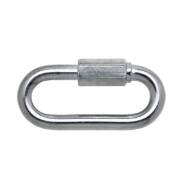 Mosquetão Oval com Trava Roscada 7mm Carbografite