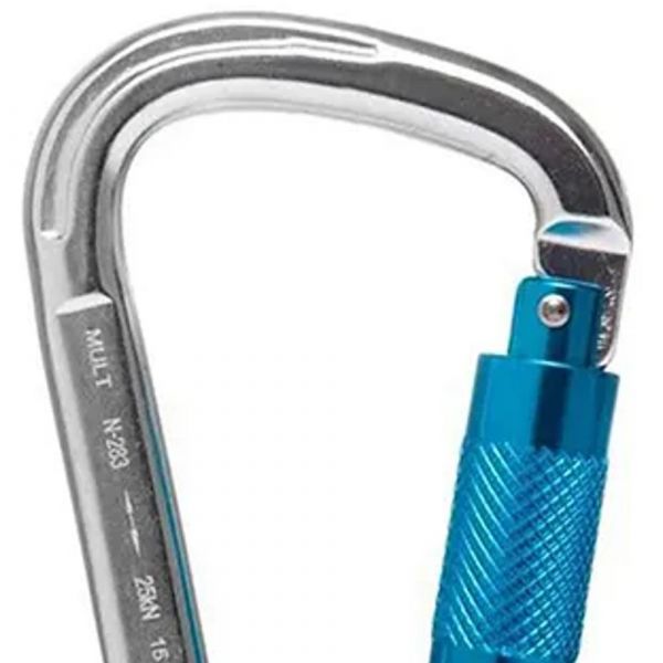 Mosquetão Tipo Pera Tripla Trava MG 0004 MG Cinto