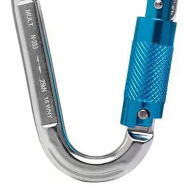 Mosquetão Tipo Pera Tripla Trava MG 0004 MG Cinto