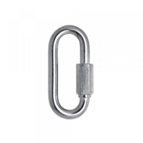 Mosquetão Trava Roscada Inox 8mm Carbografite