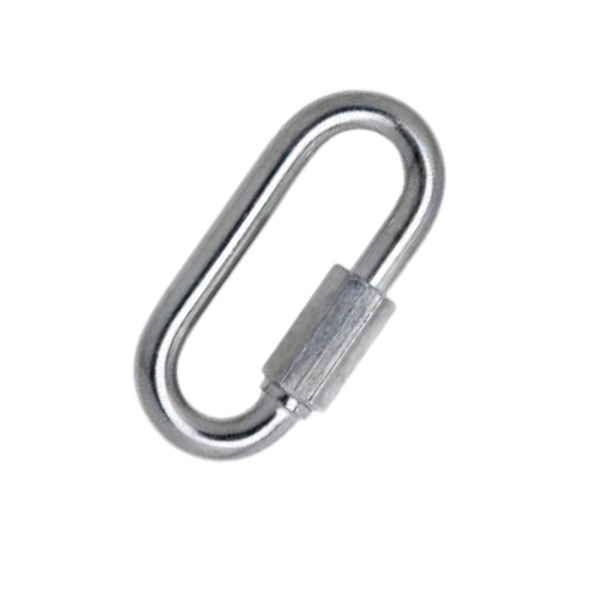 Mosquetão Trava Roscada Inox 8mm Carbografite