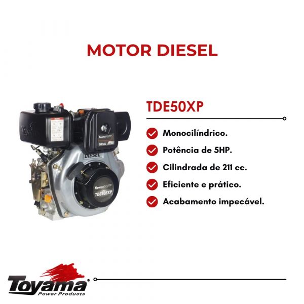 Motor Diesel 5HP TDE50EXP Toyama