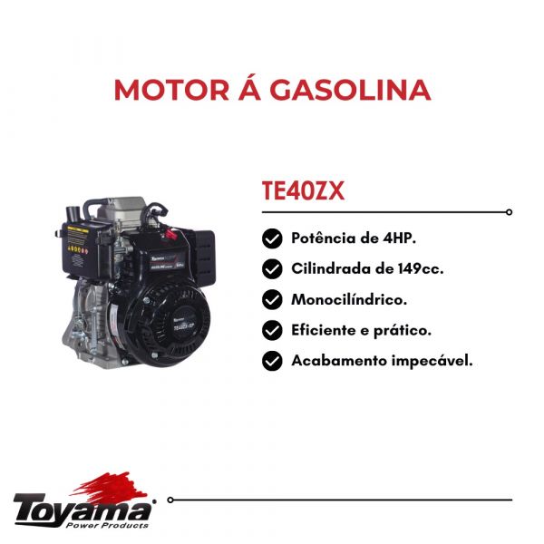 Motor á gasolina 4HP Toyama TE40ZX