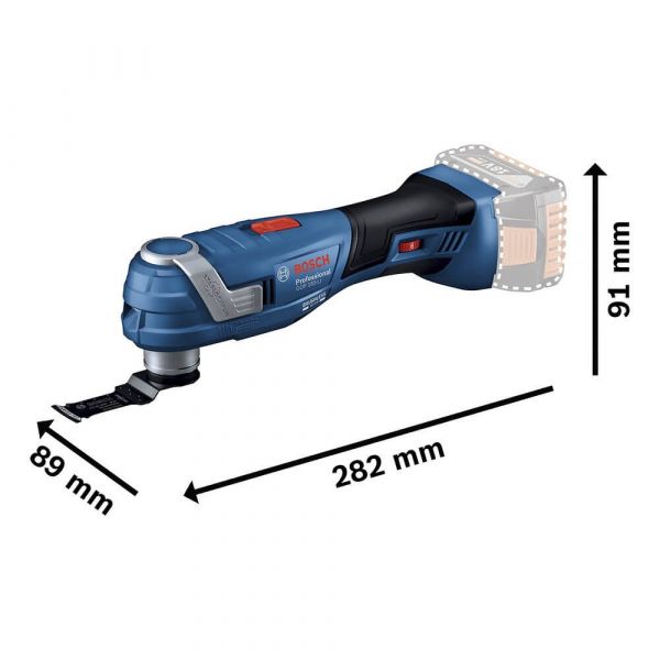 Multicortadora à bateria Bosch GOP 185-LI 18V sem Bateria Brushless