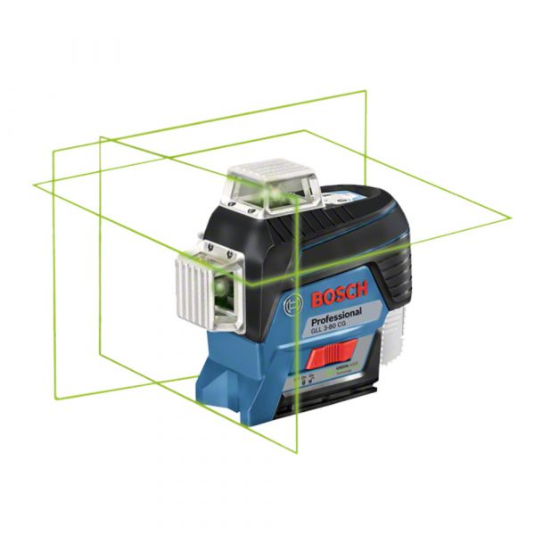 Nível a Laser de Linhas Verdes Bosch GLL 3-80 CG Bluetooth em Maleta