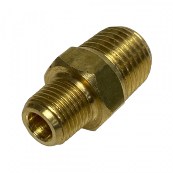Niple de Redução Rosca Macho Aço 1/4 x 1/8 Pol. Lubefer 