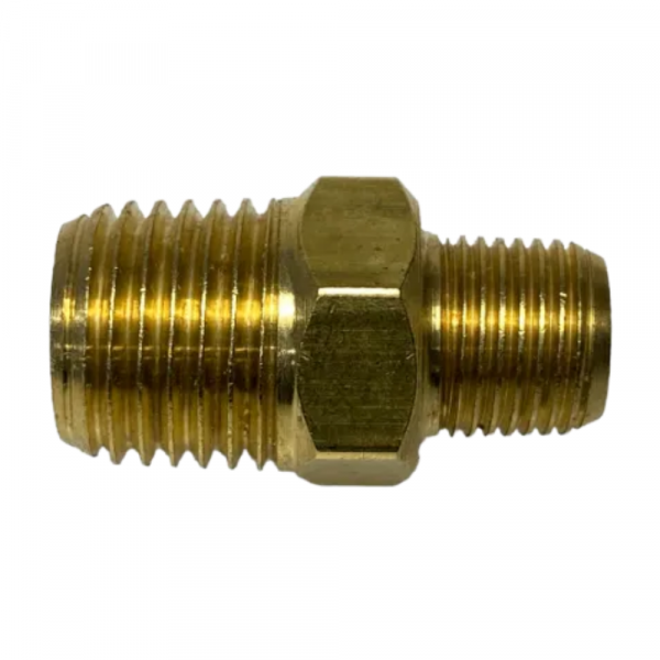 Niple de Redução Rosca Macho Aço 1/4 x 1/8 Pol. Lubefer 