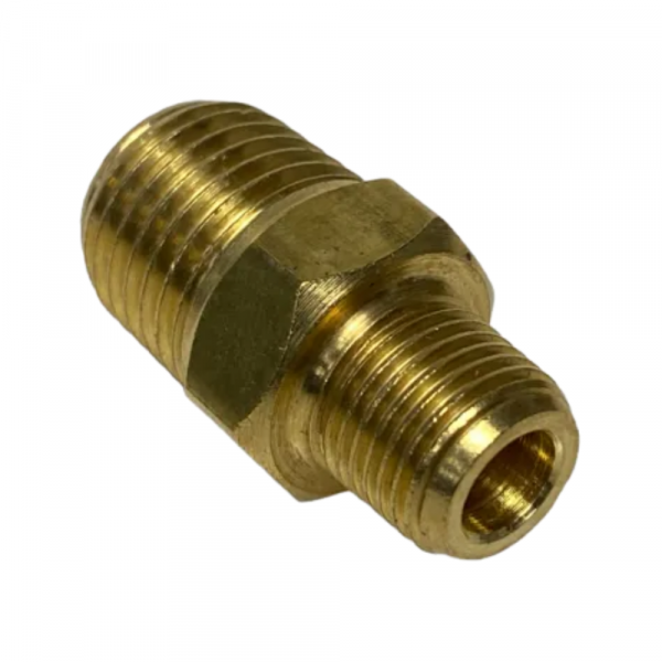 Niple de Redução Rosca Macho Aço 1/4 x 1/8 Pol. Lubefer 