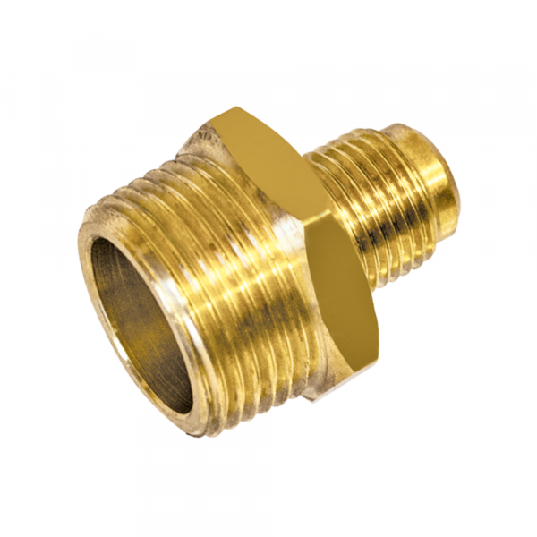 Niple Latão NPT Externo 1/2 x 3/8 Pol. SAE Maqenge