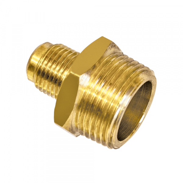 Niple Latão NPT Externo 1/2 x 3/8 Pol. SAE Maqenge