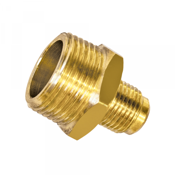 Niple Latão NPT Externo 1/2 x 3/8 Pol. SAE Maqenge
