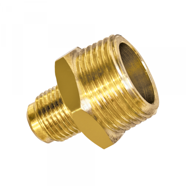 Niple Latão NPT Externo 1/2 x 3/8 Pol. SAE Maqenge