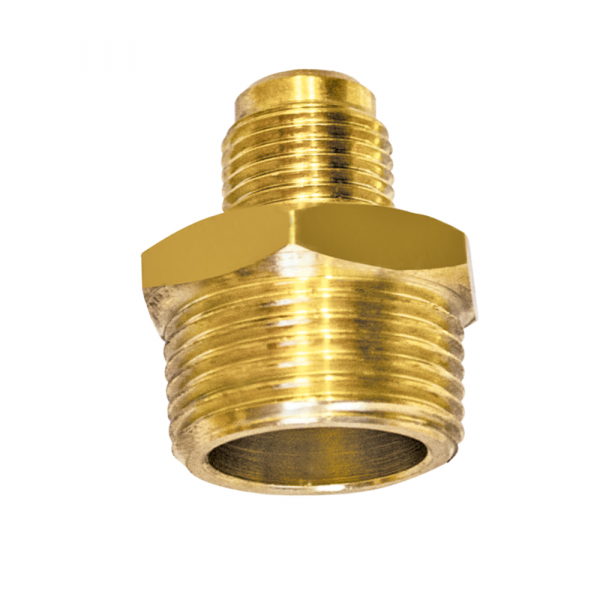 Niple Latão NPT Externo 1/2 x 3/8 Pol. SAE Maqenge