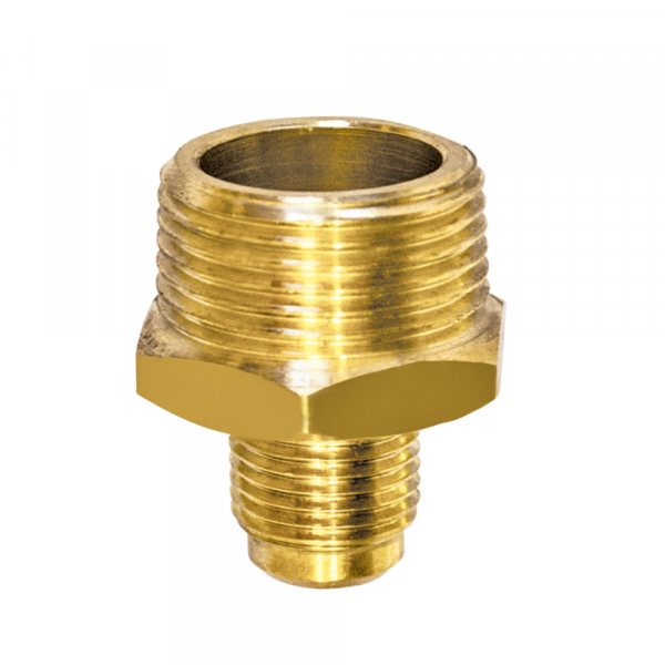 Niple Latão NPT Externo 3/4 x 3/8 Pol. SAE Maqenge