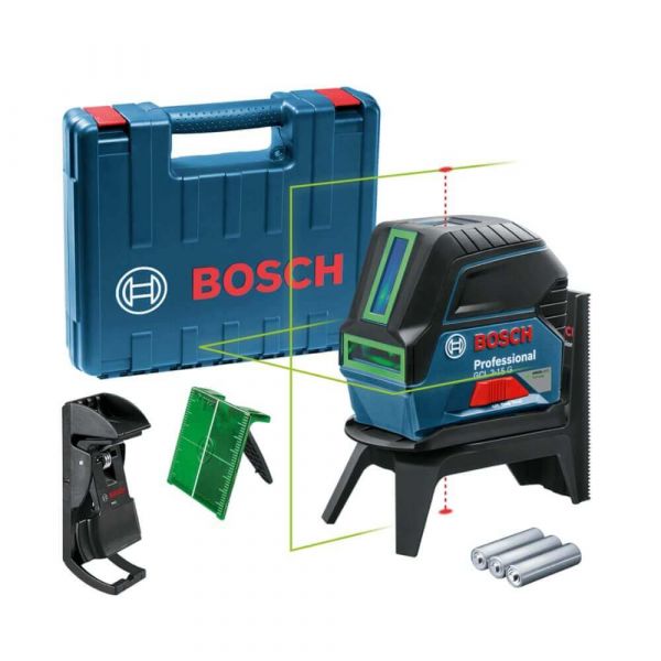 Nível Laser Verde Bosch GCL 2-15 G 15m, Suporte e Maleta