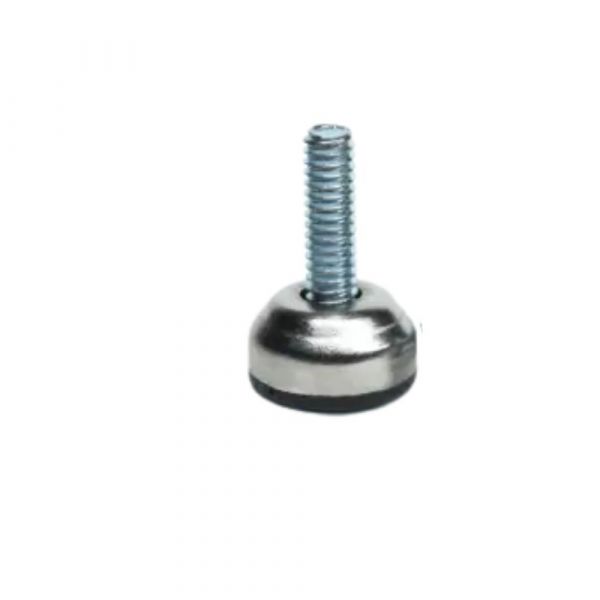 Pé Nivelador 20mm 1/4 x 3/4 Pol. Niquelado Completa 