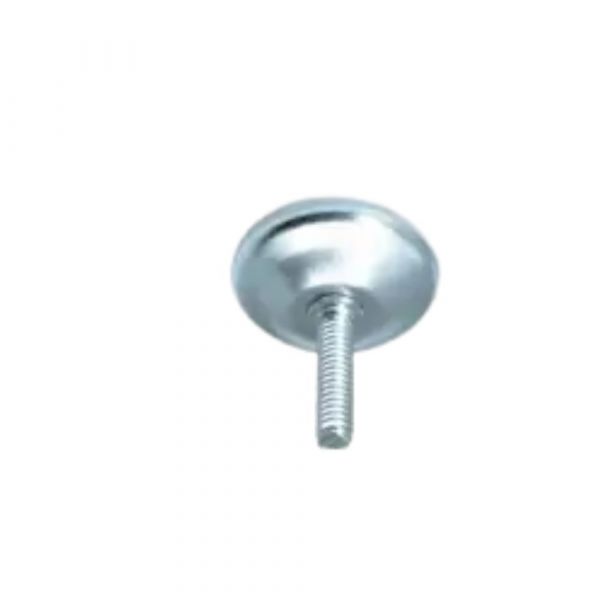 Pé Nivelador Redondo Acoplado 1/4 x 1 Pol. Zincado Completa