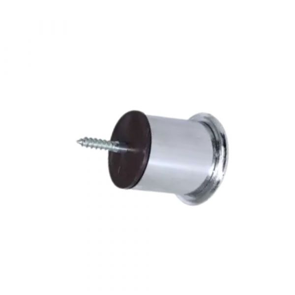 Pé Sofá Milão 50mm 1/4 Pol. Cromado Completa 