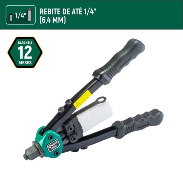 Rebitador Manual 5 Pontas Tipo Alavanca 13 Pol. ST90502 Sata
