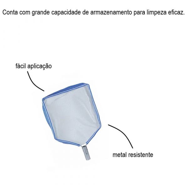Peneira Metálica Para Piscina Brustec