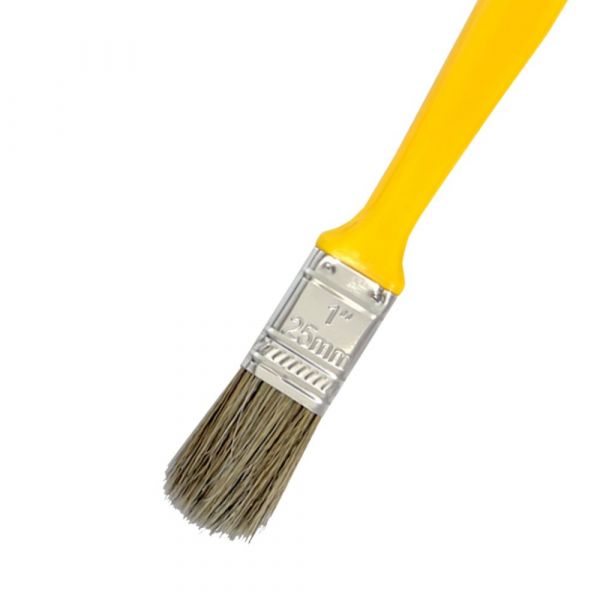Pincel de Cerdas Grisalhas Cabo Amarelo 1 Pol. Compel