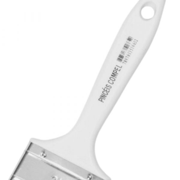 Pincel Sintética Gris Com Cabo Branco 2.1/2” Compel