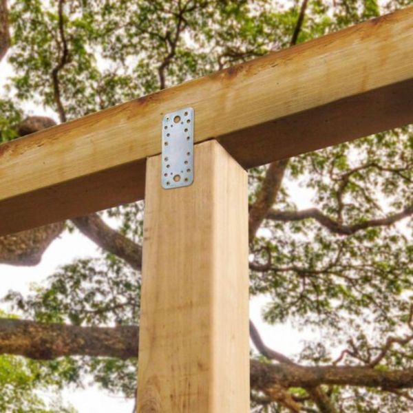 Placa de Junção Reta Pesada 55x130x2,65mm Minubras 