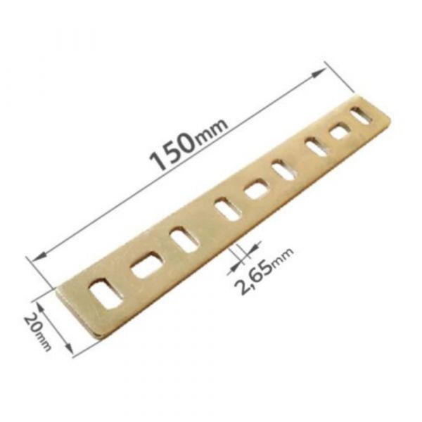 Placa Grossa Reta de Junção 20 x 150 x 2,65mm Minubras