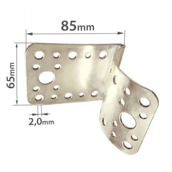 Placa Junção Dobrada para Eucalipto 65x85x2,0mm Minubras