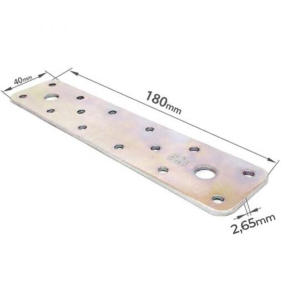 Placa Junção Reta 40 x 180 x 2,65mm Minubras