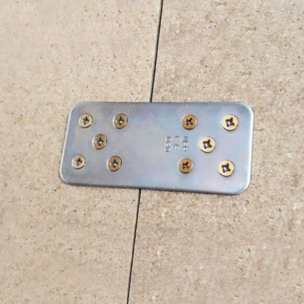 Placa Junção Reta 40 x 90 x 2,65mm Minubras