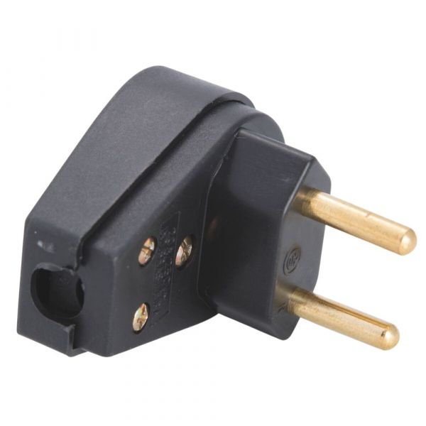 Plugue Angular Preto 2P 20 A 250 V Tramontina