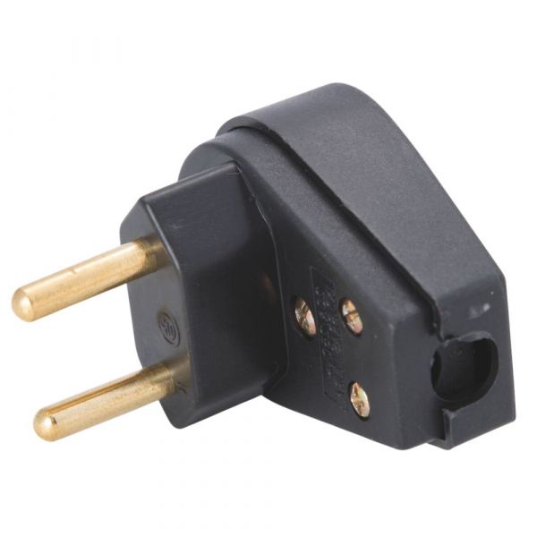Plugue Angular Preto 2P 20 A 250 V Tramontina