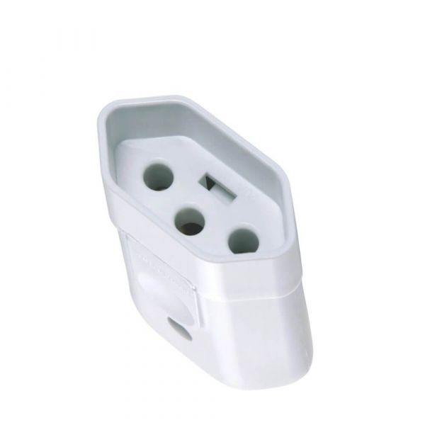 Plugue Fêmea Branco 2P+T 250 V 20 A Tramontina 57402155