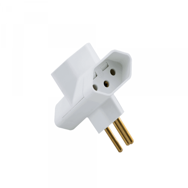 Plugue Fêmea T 2P+T 10 A 250 V Branco Tramontina 57400080