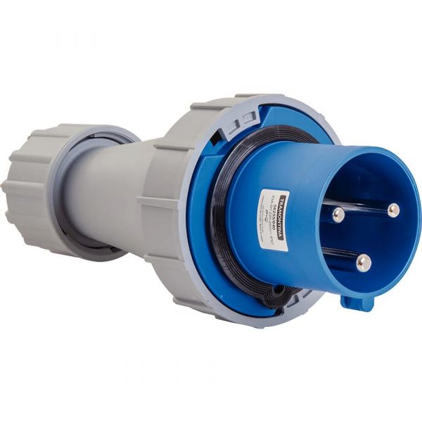 Plugue Móvel Industrial 2P+T 63A 220-250 Vca 6H Tramontina