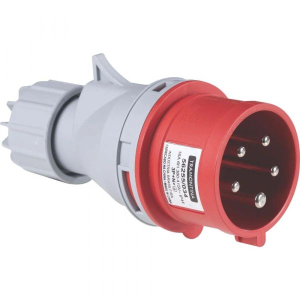 Plugue Móvel Industrial 3P+N+T 16A 380-415 Vca 6H Tramontina