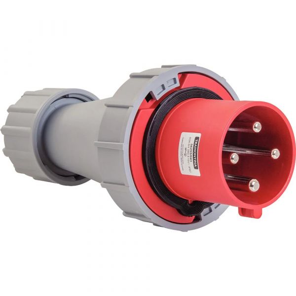 Plugue Móvel Industrial 3P+T 63A 380-415 Vca 6H Tramontina