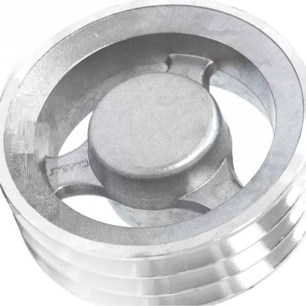 Polia Alumínio Com 3 Canais Perfil B 160mm Mademil