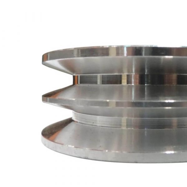 Polia Alumínio “A” Dois Canais 60mm Mademil