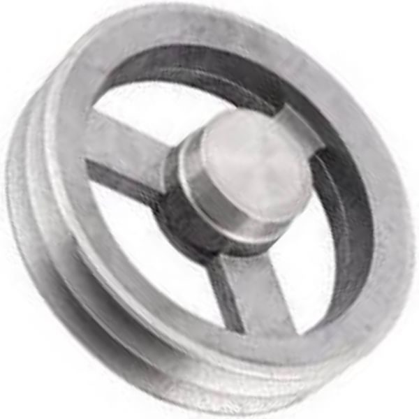 Polia Alumínio Com 2 Canais Perfil A 160mm Mademil